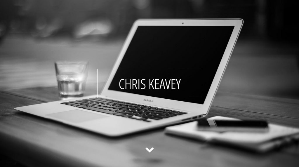 Screengrab of chriskeavey.com